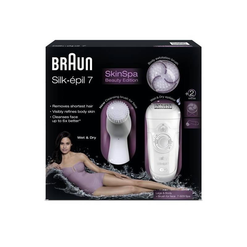 Epilátor Braun Silk épil 7-929 Spa bílý, epilátor, braun, silk, épil, 7-929, spa, bílý