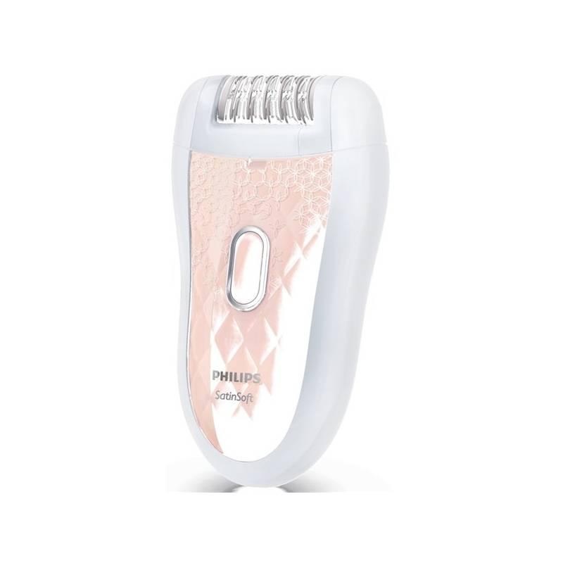 Epilátor Philips Satin soft HP6519/01 růžový, epilátor, philips, satin, soft, hp6519, růžový