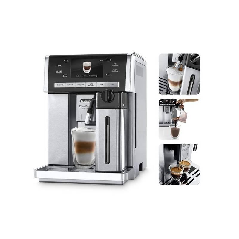 Espresso DeLonghi PrimaDonna ESAM6900 černé/stříbrné, espresso, delonghi, primadonna, esam6900, černé, stříbrné