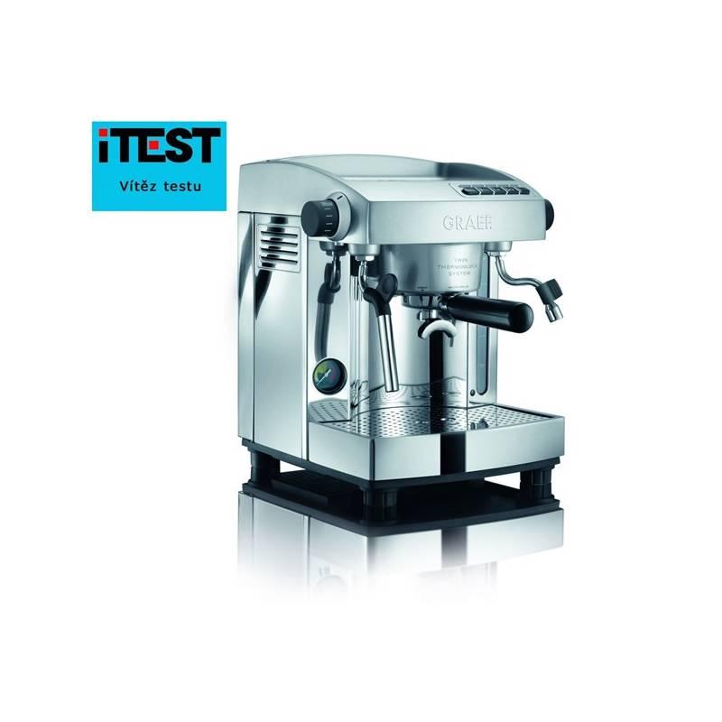 Espresso GRAEF ES95 stříbrné/hliník, espresso, graef, es95, stříbrné, hliník