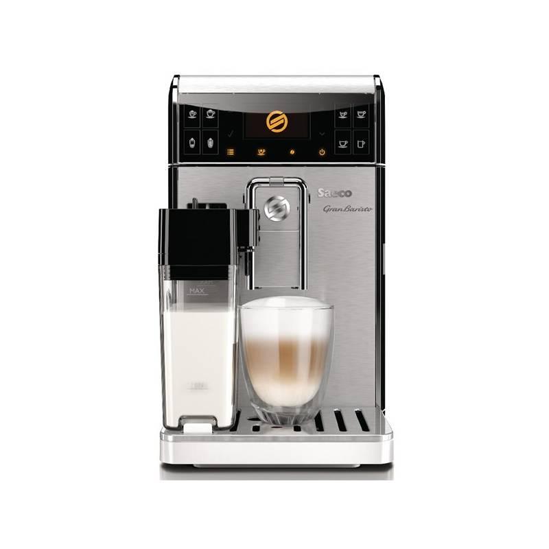 Espresso Saeco Gran Baristo HD8966/01 stříbrné/nerez, espresso, saeco, gran, baristo, hd8966, stříbrné, nerez