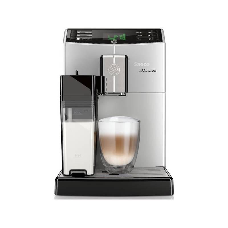 Espresso Saeco Minuto HD8763/19 stříbrné, espresso, saeco, minuto, hd8763, stříbrné