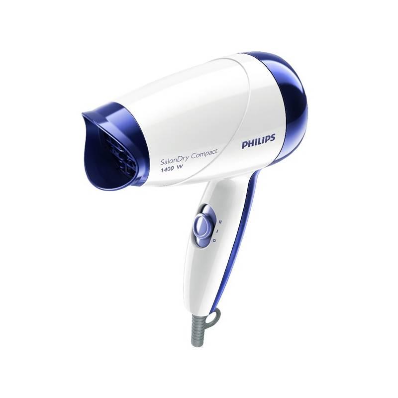 Fén Philips SalonDry Compact HP8103 bílý/modrý, fén, philips, salondry, compact, hp8103, bílý, modrý