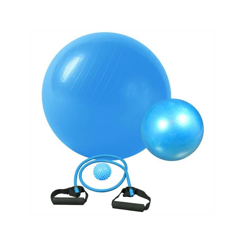Fitness rehabilitační sada Brother gymball, overball, masážní míček, expandér - modrá barva, fitness, rehabilitační, sada, brother, gymball, overball, masážní, míček