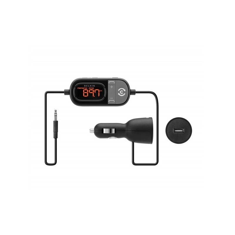 FM Transmitter Belkin TuneCast Auto Universal (F8Z439ea) černé/šedé, transmitter, belkin, tunecast, auto, universal, f8z439ea, černé, šedé