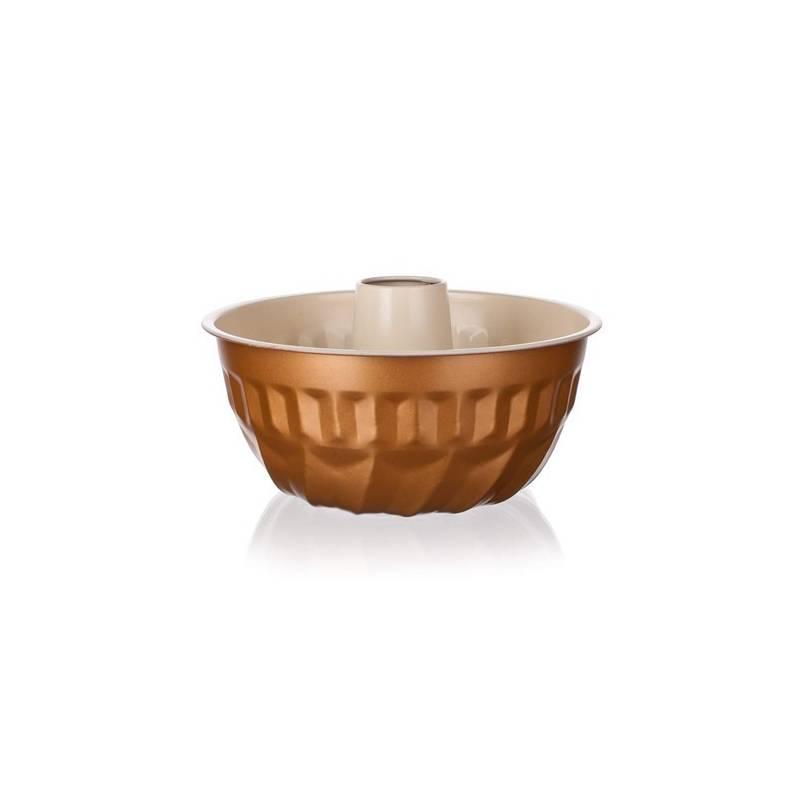 Forma na bábovku BANQUET Gourmet Ceramia 19YLC05GC hnědá/zlatá, forma, bábovku, banquet, gourmet, ceramia, 19ylc05gc, hnědá, zlatá