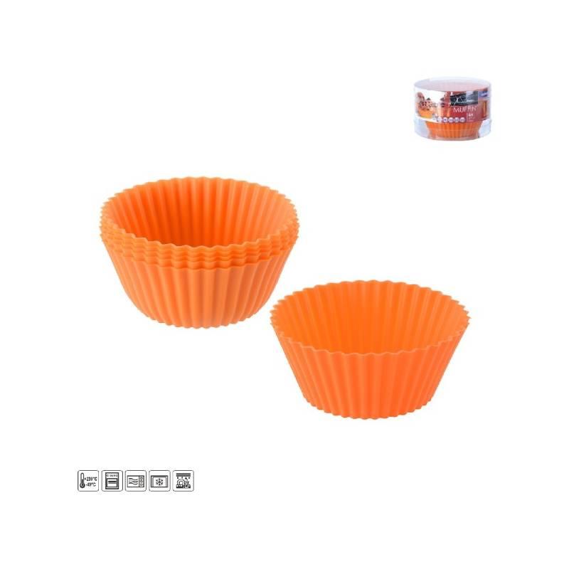 Forma na muffiny Orion 111595 oranžová barva, forma, muffiny, orion, 111595, oranžová, barva