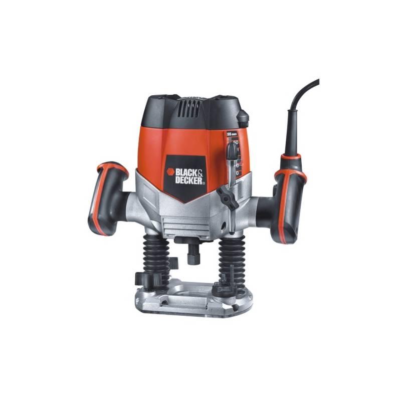 Fréza horní Black-Decker KW 900 E černá/šedá/červená, fréza, horní, black-decker, 900, černá, šedá, červená