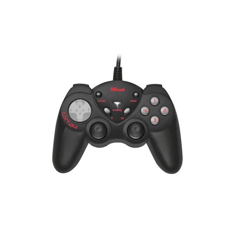 Gamepad Trust GXT 24 Compact (17416) černý/šedý, gamepad, trust, gxt, compact, 17416, černý, šedý