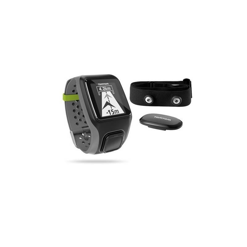 GPS hodinky Tomtom Multi-Sport + monitor srdečního tepu (1RS0.001.01) šedé, gps, hodinky, tomtom, multi-sport, monitor, srdečního, tepu, 1rs0, 001