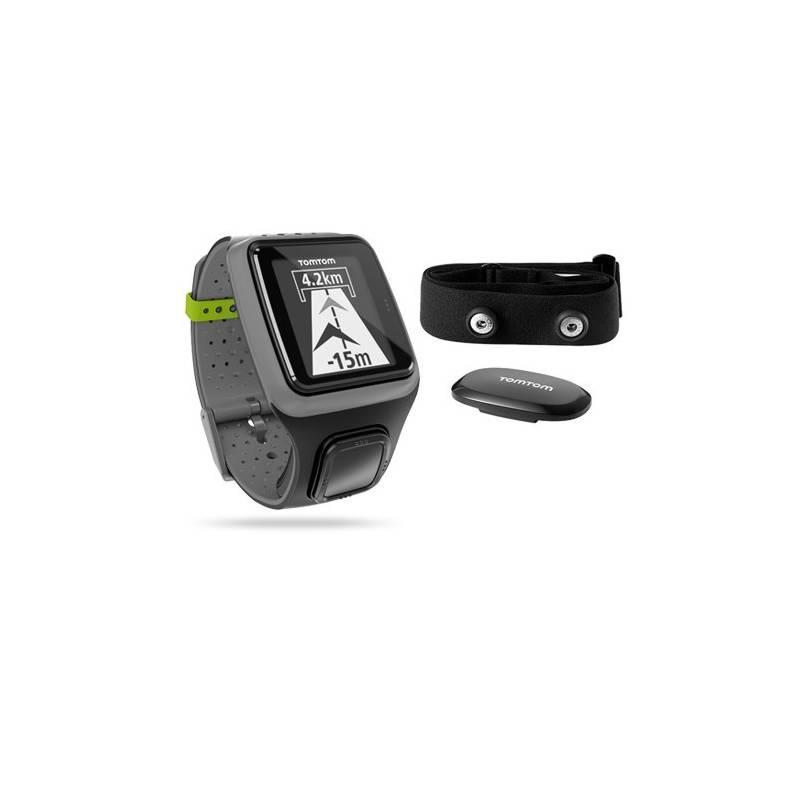 GPS hodinky Tomtom Runner + monitor srdečního tepu (1RRO.001.03) šedé, gps, hodinky, tomtom, runner, monitor, srdečního, tepu, 1rro, 001, šedé