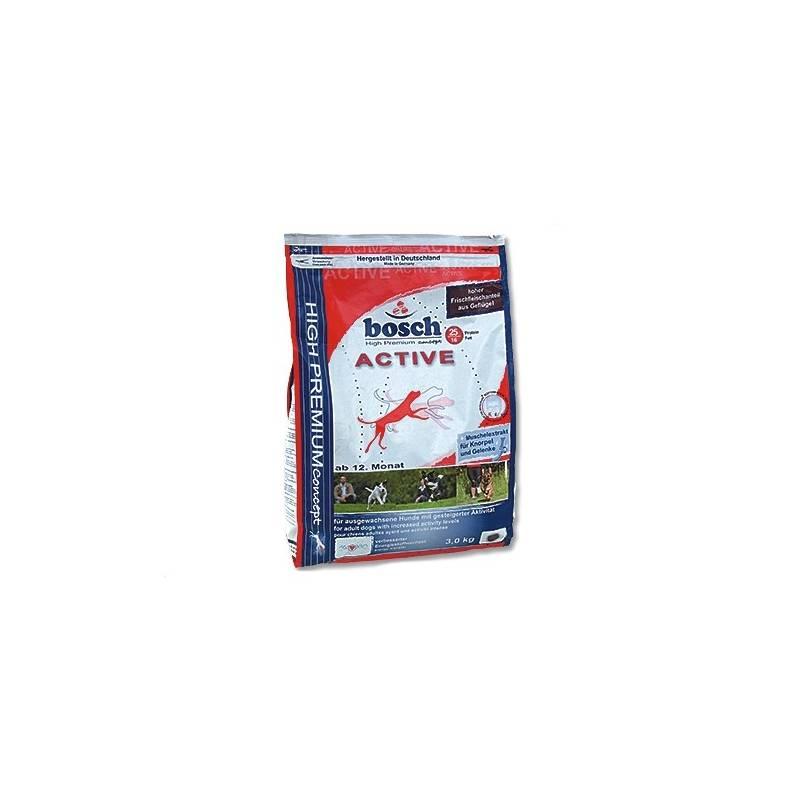 Granule Bosch Active 3 kg, aktivní, dospělý pes, granule, bosch, active, aktivní, dospělý, pes