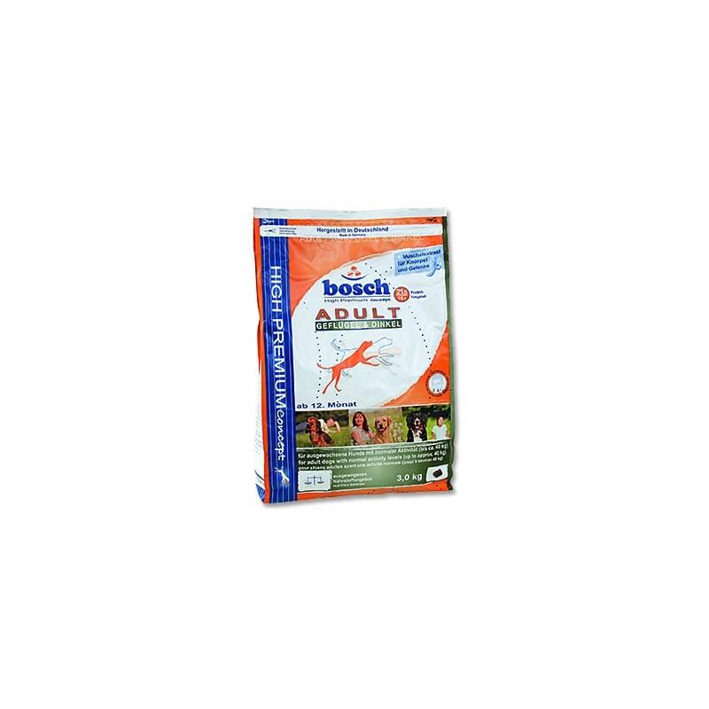 Granule Bosch Adult chicken 3 kg, pro dospělé psy, granule, bosch, adult, chicken, pro, dospělé, psy