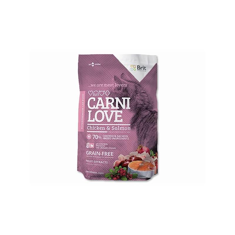 Granule Brit Carnilove Cat Chicken and Salmon 1,5kg, granule, brit, carnilove, cat, chicken, and, salmon, 5kg