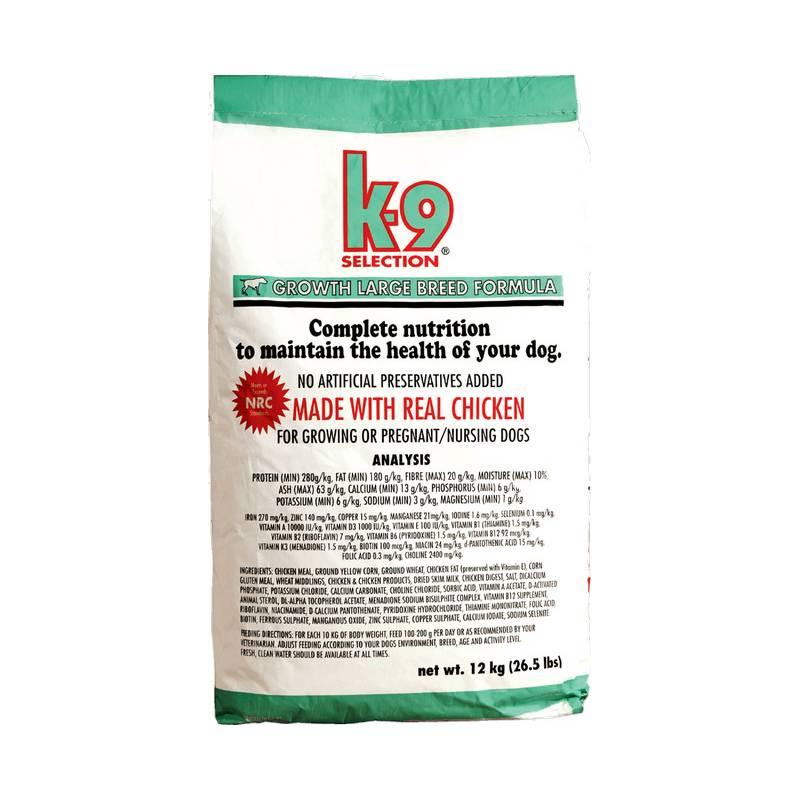 Granule K-9 Growth Large Breed 12kg, granule, k-9, growth, large, breed, 12kg