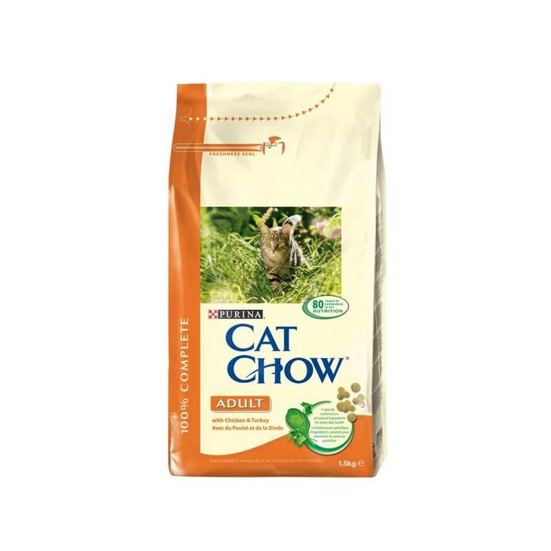 Granule Purina Cat Chow Adult Chicken&Turkey 1,5 kg, granule, purina, cat, chow, adult, chicken, turkey