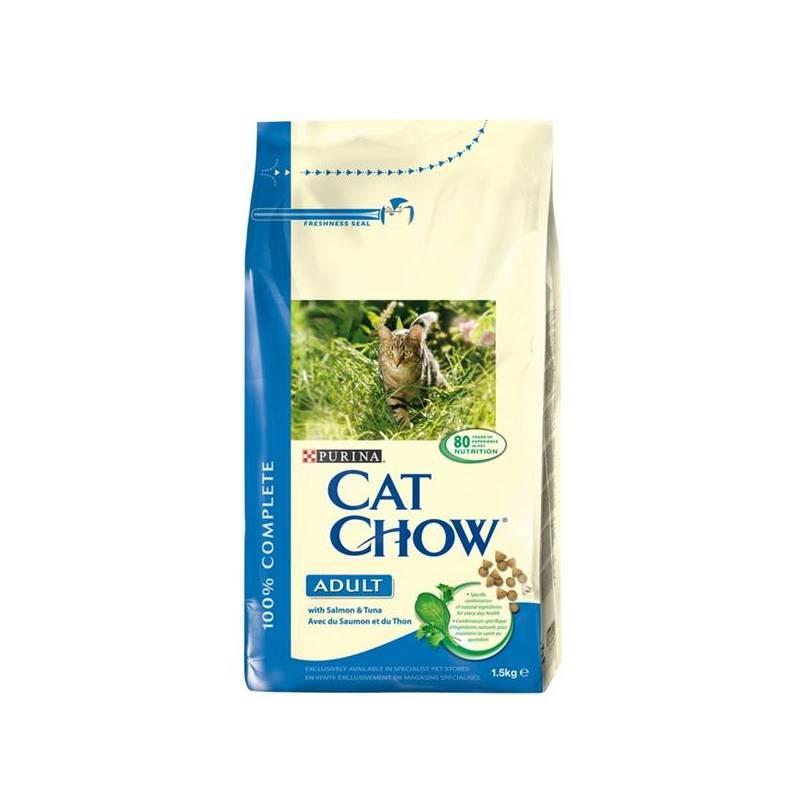 Granule Purina Cat Chow Adult Salmon&Tuna 1,5 kg, granule, purina, cat, chow, adult, salmon, tuna