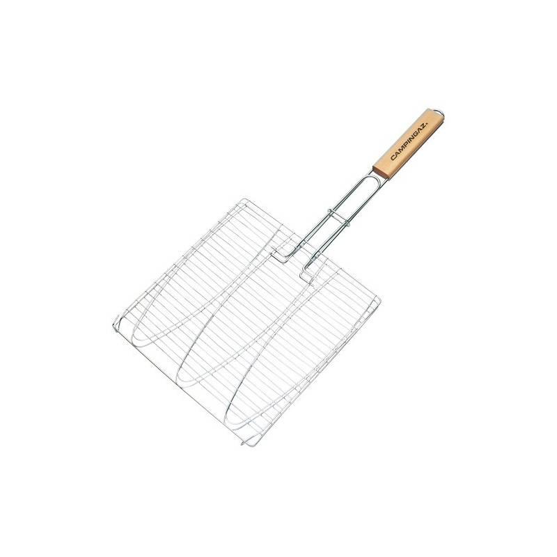 Grilovací rošt Campingaz na 3 ryby s dřevěnou rukojetí (rozměr 28 x 28 cm), grilovací, rošt, campingaz, ryby, dřevěnou, rukojetí, rozměr