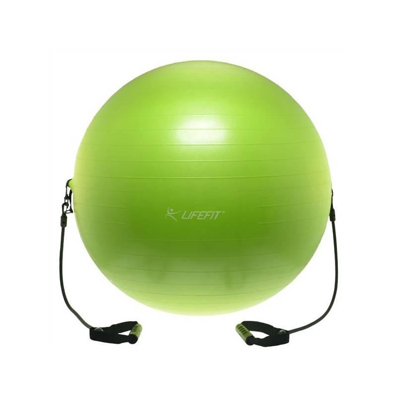 Gymnastický míč LIFEFIT s expanderem GYMBALL EXPAND 55 cm zelený, gymnastický, míč, lifefit, expanderem, gymball, expand, zelený