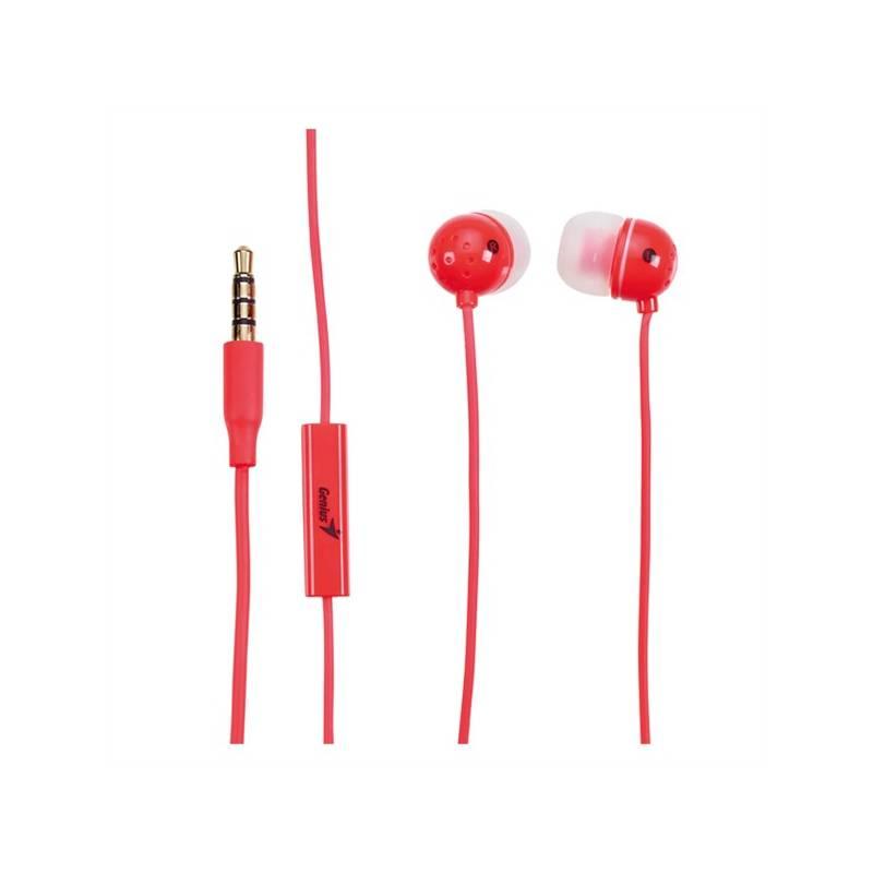 Handsfree Genius HS-M210 (31710183104) červené, handsfree, genius, hs-m210, 31710183104, červené