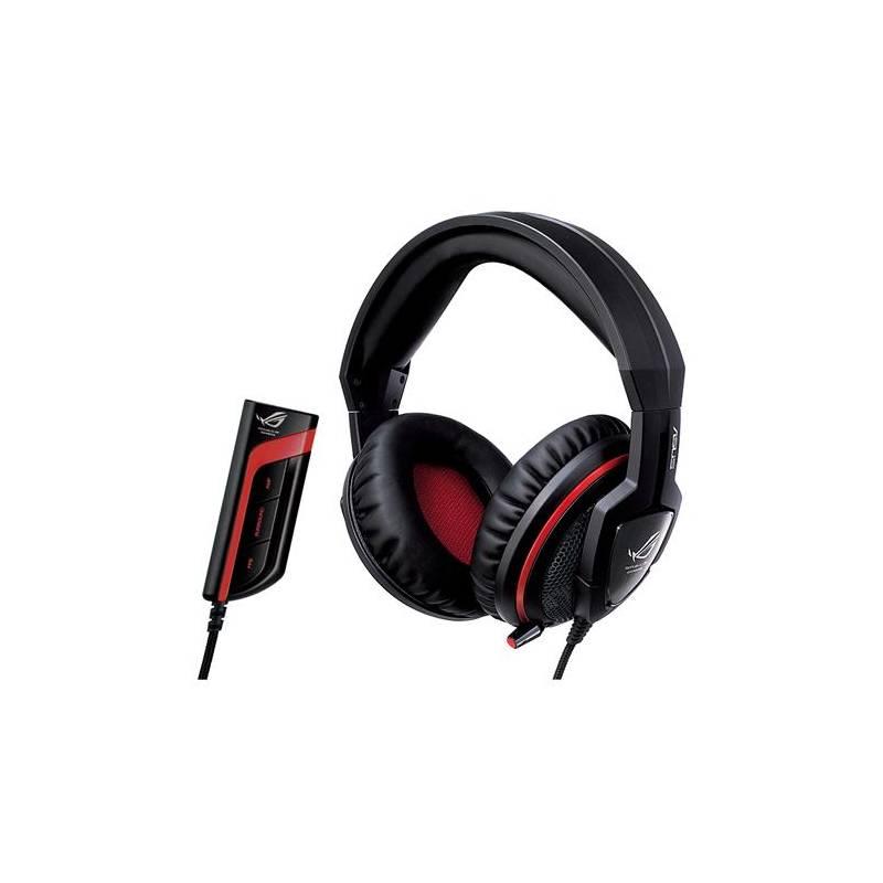 Headset Asus Orion Pro GAMING (90-YAHI9180-UA00-) černý/červený, headset, asus, orion, pro, gaming, 90-yahi9180-ua00-, černý, červený