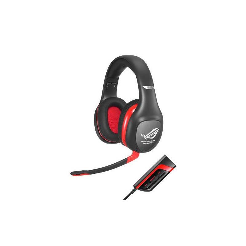 Headset Asus Vulcan PRO (90-YAHI7180-UA10) černý/červený, headset, asus, vulcan, pro, 90-yahi7180-ua10, černý, červený