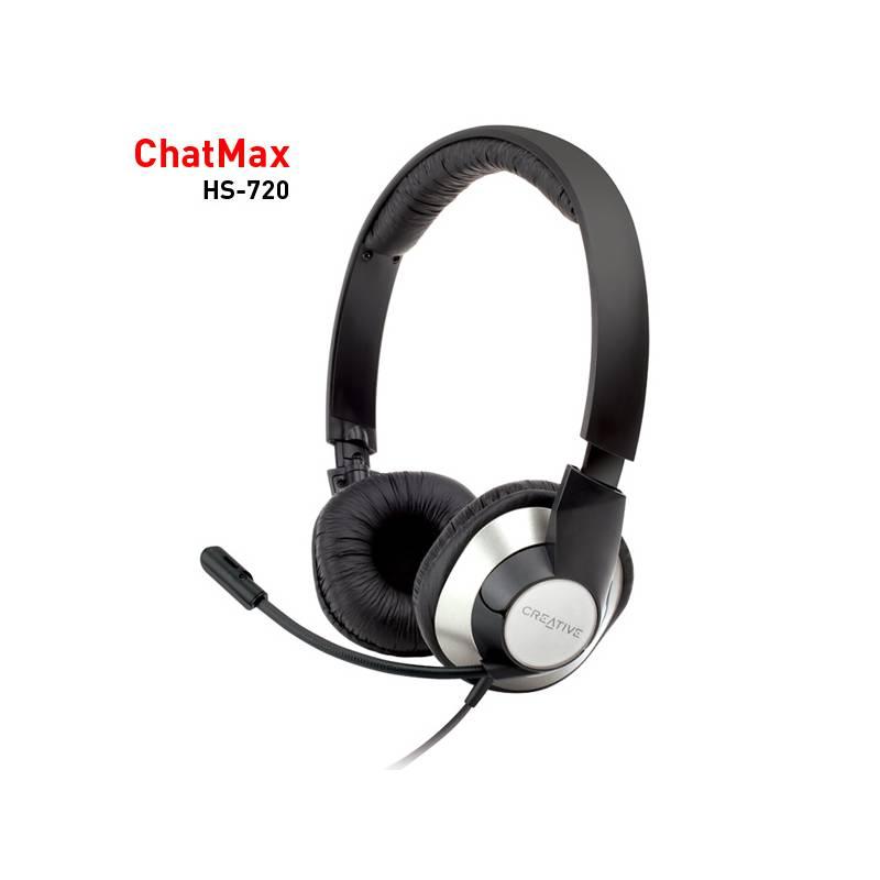 Headset Creative Labs HS-720 (51EF0410AA002) černý, headset, creative, labs, hs-720, 51ef0410aa002, černý