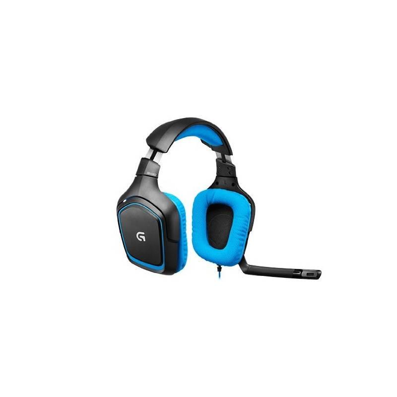 Headset Logitech Gaming G430 (981-000537) modrý, headset, logitech, gaming, g430, 981-000537, modrý