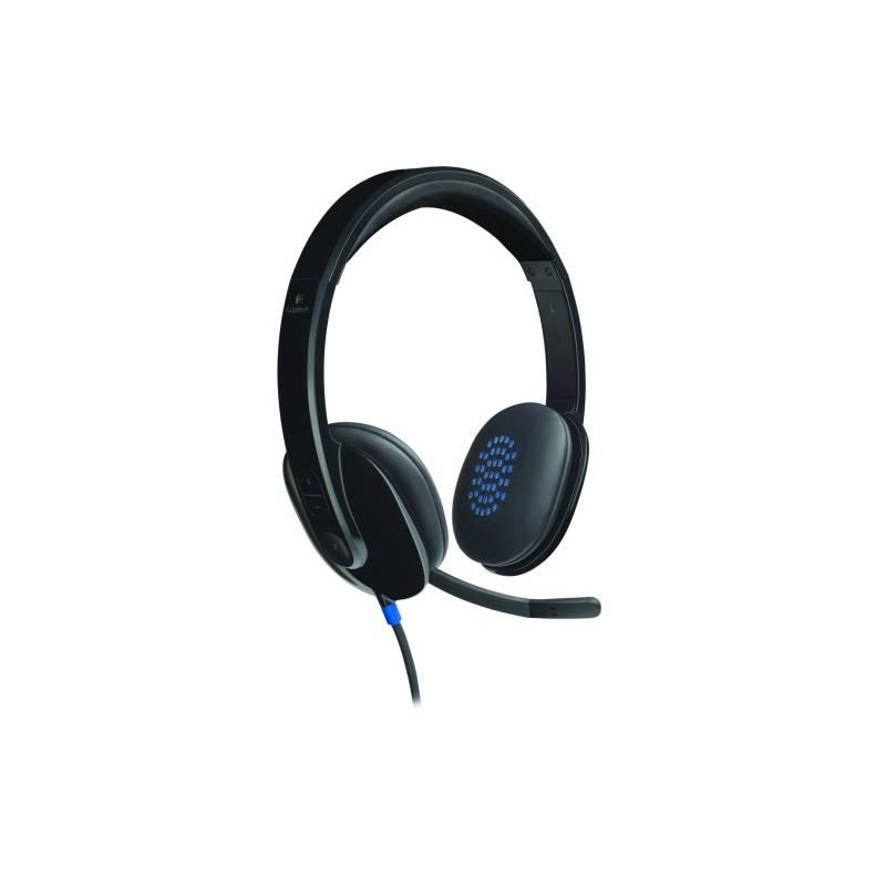 Headset Logitech H540 USB (981-000480) černý, headset, logitech, h540, usb, 981-000480, černý
