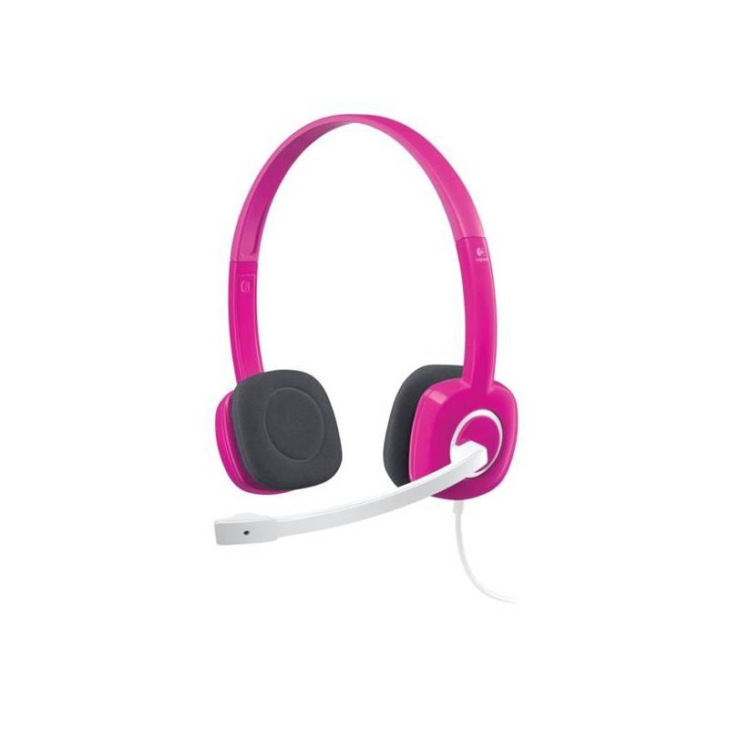 Headset Logitech Stereo H150 cranberry (981-000369), headset, logitech, stereo, h150, cranberry, 981-000369