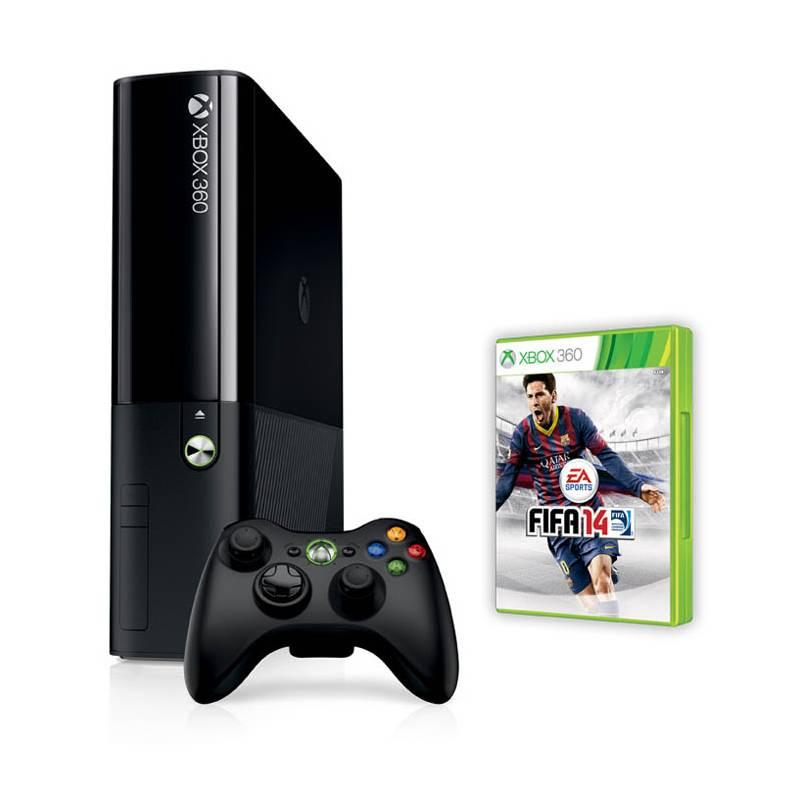 Herní konzole Microsoft Xbox 360 250GB + FIFA 14 (NEW design) (S2G-00096) černá, herní, konzole, microsoft, xbox, 360, 250gb, fifa, new, design, s2g-00096