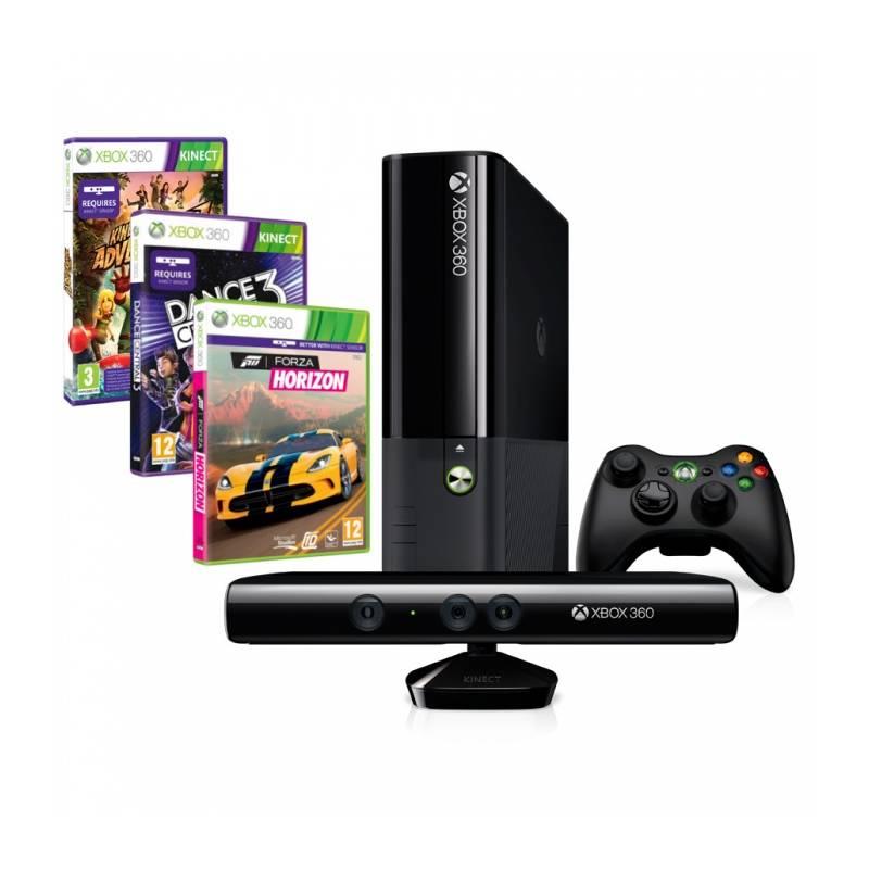 Herní konzole Microsoft Xbox 360 250GB Kinect + Kinect Adventures + Dance central 3 + Forza Horizon (5DX-00067), herní, konzole, microsoft, xbox, 360, 250gb, kinect, adventures, dance