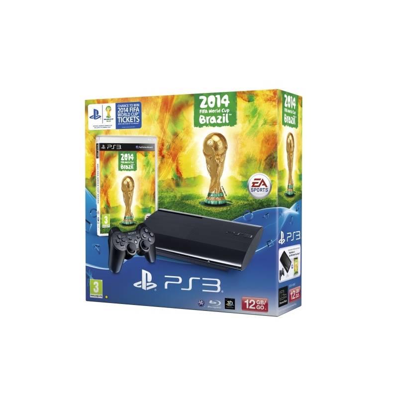 Herní konzole Sony PlayStation 3 12GB + hra FIFA World Cup (PS719415916) černá, herní, konzole, sony, playstation, 12gb, hra, fifa, world, cup, ps719415916
