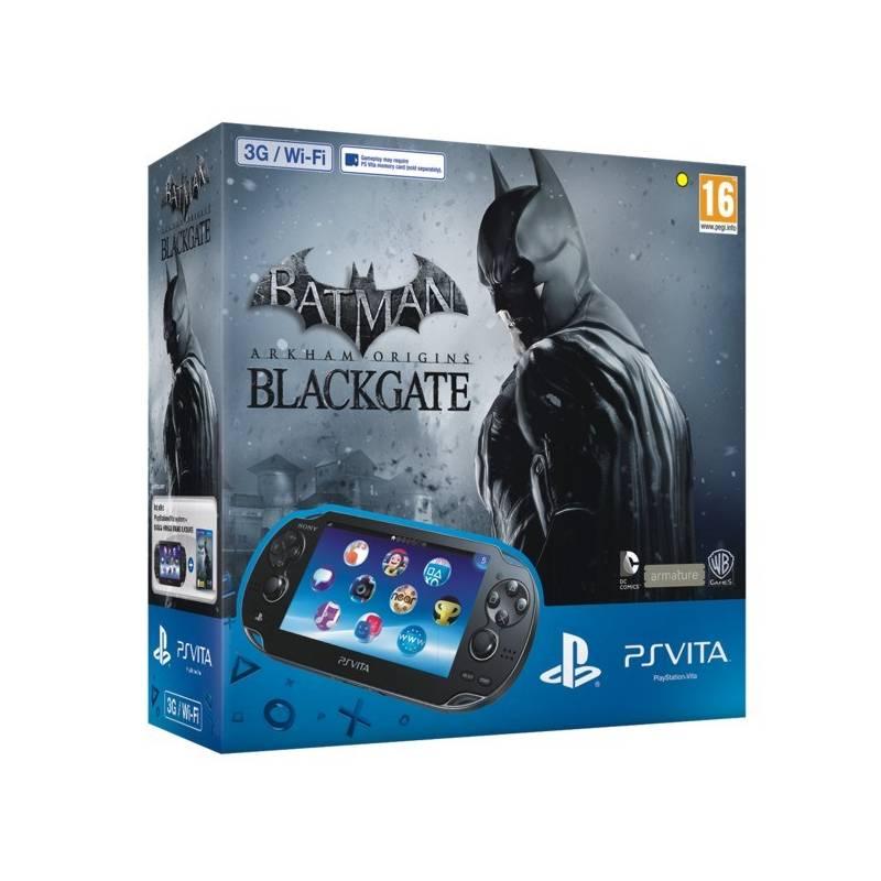 Herní konzole Sony PS VITA 3G, WiFi, paměťová karta 4GB, Batman Arkham Origins Blackgate (PS719256687) (PS719256687), herní, konzole, sony, vita, wifi, paměťová, karta, 4gb, batman, arkham