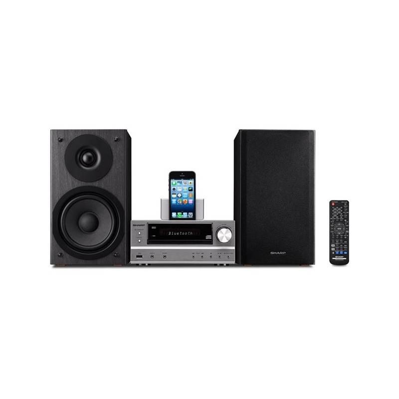 HiFi systém Sharp XL-HF302PHT titanium, hifi, systém, sharp, xl-hf302pht, titanium