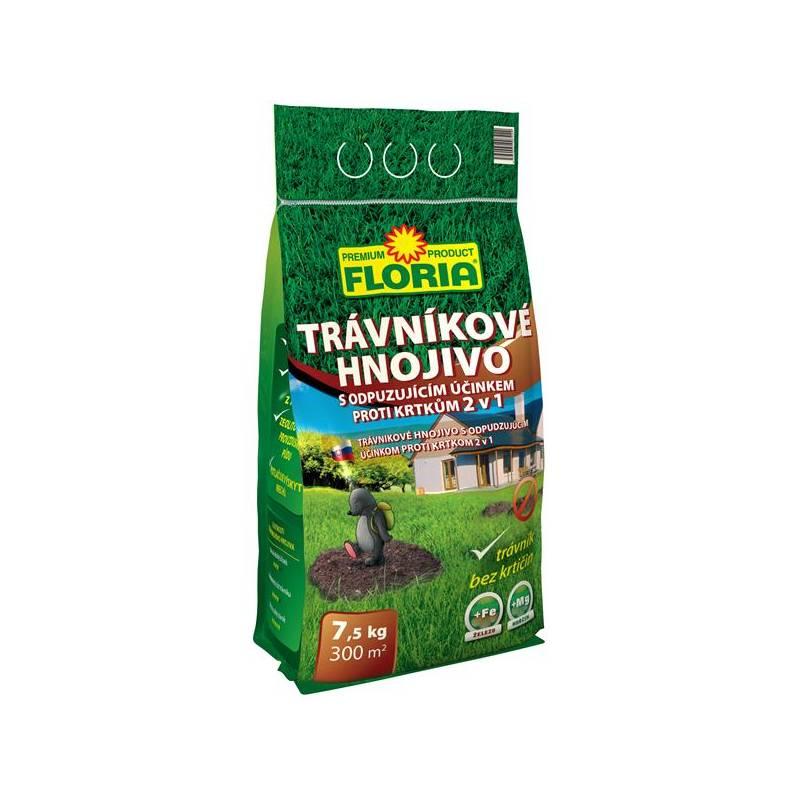 Hnojivo Agro FLORIA Trávníkové hnojivo s odpuzujícím účinkem proti krtkům 7,5kg -NOVINKA* (Náhradní obal / Silně deformovaný obal 2000010766), hnojivo, agro, floria, trávníkové, hnojivo, odpuzujícím, účinkem, proti