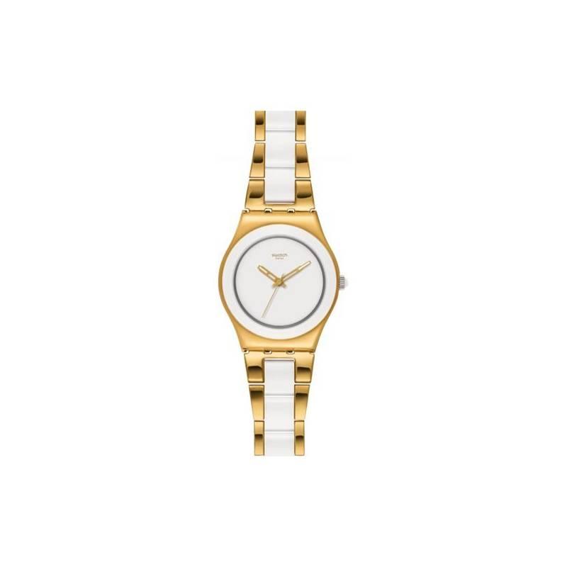Hodinky dámské Swatch Yellow Pearl YLG122G, hodinky, dámské, swatch, yellow, pearl, ylg122g