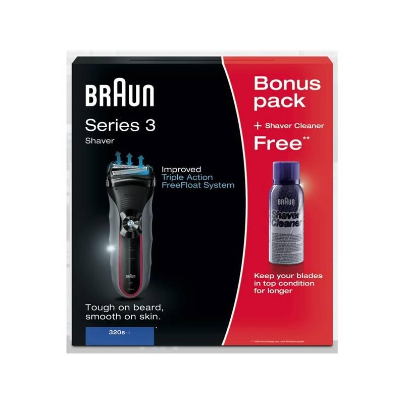 Holicí strojek Braun 3-320 černý, holicí, strojek, braun, 3-320, černý