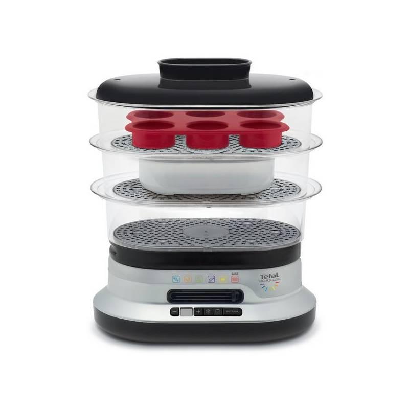 Hrnec parní Tefal VC300831 černý/nerez, hrnec, parní, tefal, vc300831, černý, nerez