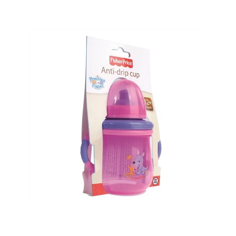 Hrníček netekoucí Fisher Price - s pítkem 12M+ (růžová), hrníček, netekoucí, fisher, price, pítkem, 12m, růžová