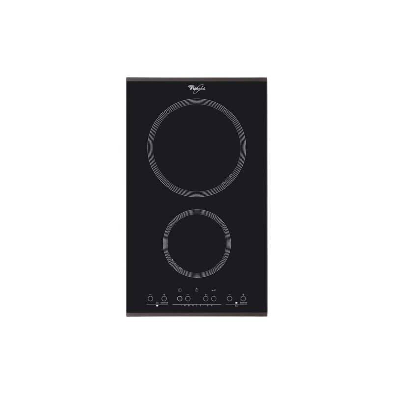 Indukční varná deska Whirlpool DOMINO ACM 712 IX černá/nerez/sklo, indukční, varná, deska, whirlpool, domino, acm, 712, černá, nerez, sklo
