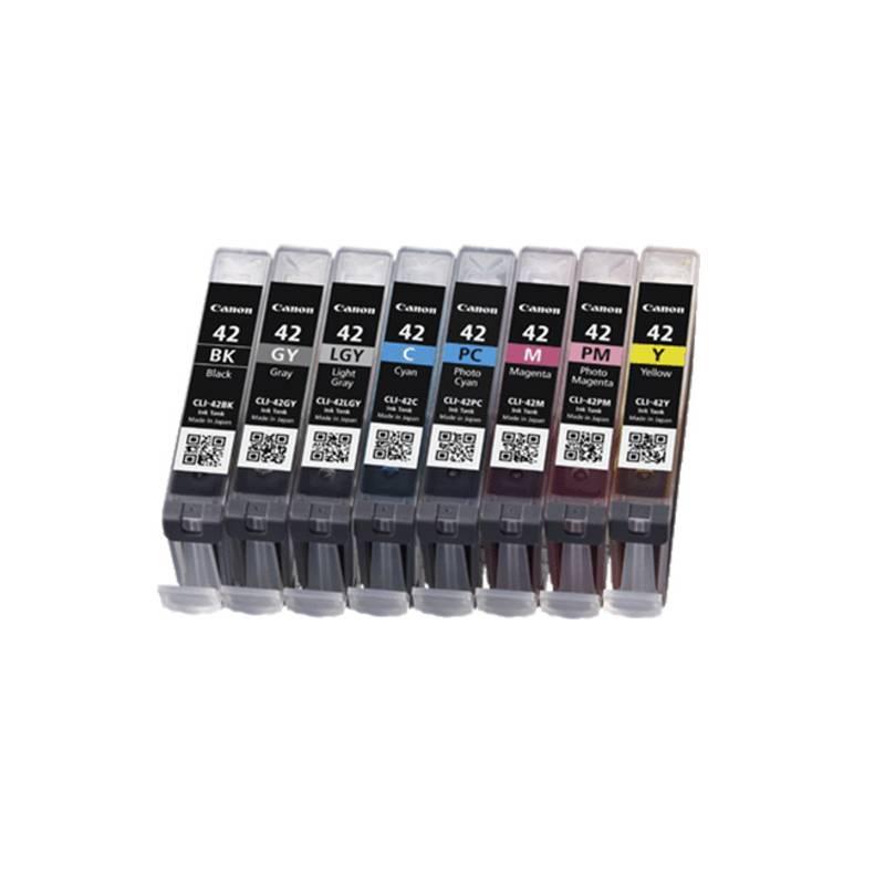 Inkoustová náplň Canon CLI-42 Multi Pack (6384B010) černá/šedá/červená/modrá/žlutá, inkoustová, náplň, canon, cli-42, multi, pack, 6384b010, černá, šedá, červená, modrá, žlutá
