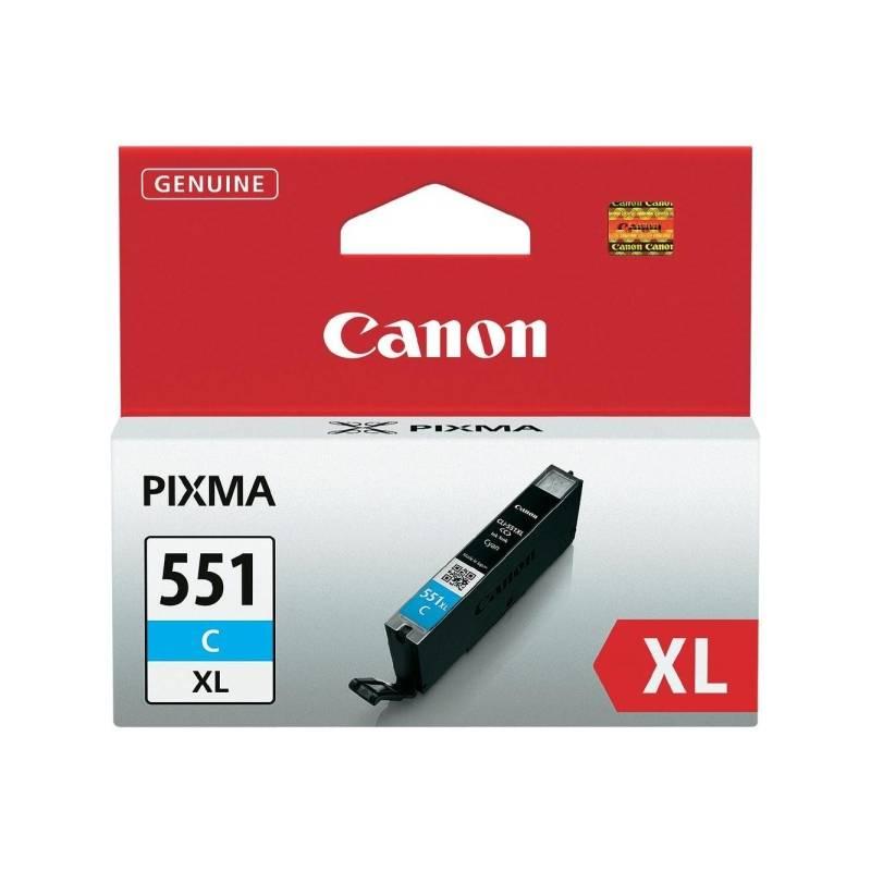 Inkoustová náplň Canon CLI-551XL C, 660 stran (6444B001) modrá, inkoustová, náplň, canon, cli-551xl, 660, stran, 6444b001, modrá
