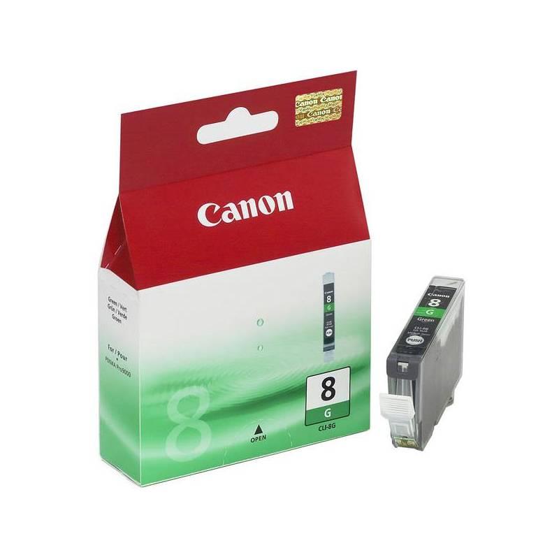 Inkoustová náplň Canon CLI-8G, 420 stran (0627B001) zelená, inkoustová, náplň, canon, cli-8g, 420, stran, 0627b001, zelená