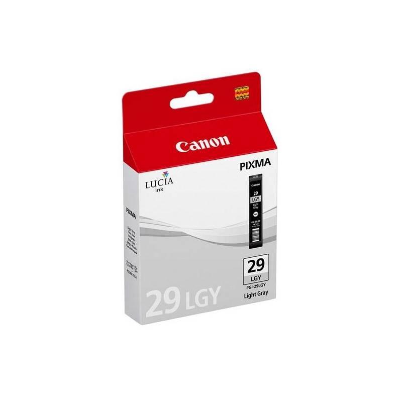 Inkoustová náplň Canon PGI-29 LGY (4872B001) šedá, inkoustová, náplň, canon, pgi-29, lgy, 4872b001, šedá