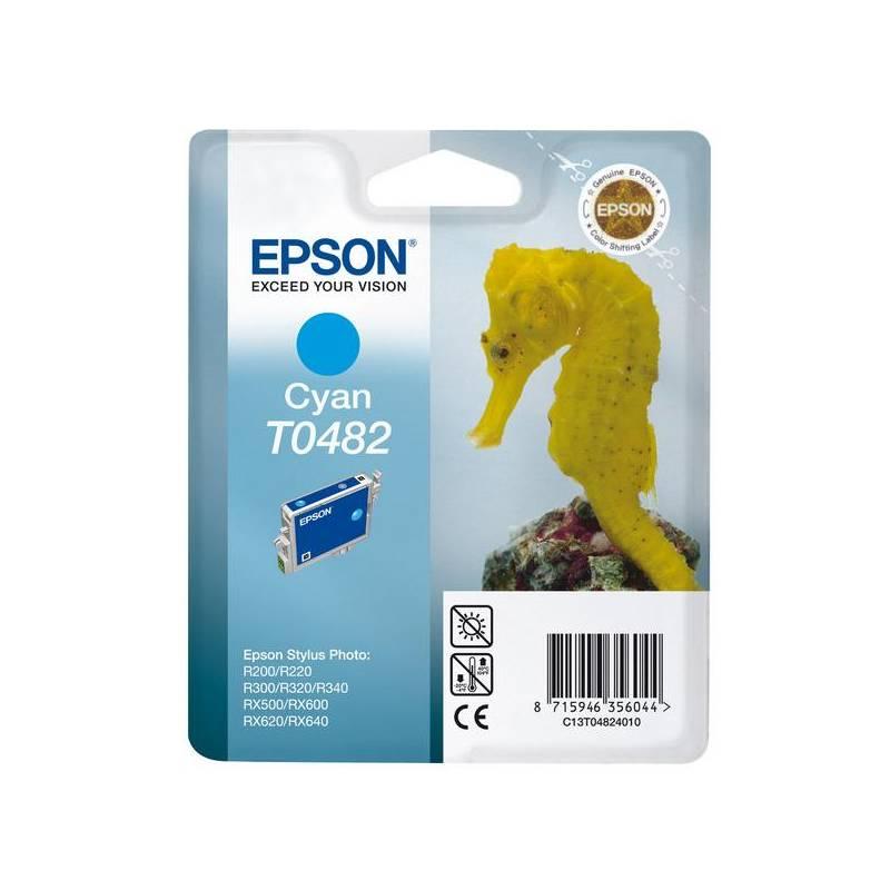 Inkoustová náplň Epson T0482, 13ml (C13T04824010) modrá, inkoustová, náplň, epson, t0482, 13ml, c13t04824010, modrá