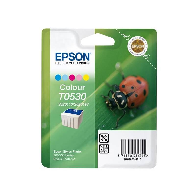 Inkoustová náplň Epson T0530, 43ml (C13T05304010) červená/modrá/žlutá, inkoustová, náplň, epson, t0530, 43ml, c13t05304010, červená, modrá, žlutá
