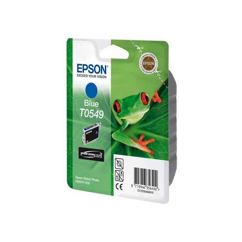 Inkoustová náplň Epson T0549, 13ml (C13T05494010) modrá, inkoustová, náplň, epson, t0549, 13ml, c13t05494010, modrá