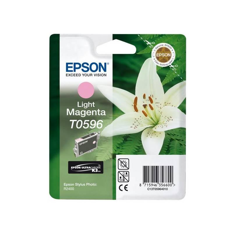 Inkoustová náplň Epson T0596, 13ml (C13T05964010) růžová, inkoustová, náplň, epson, t0596, 13ml, c13t05964010, růžová