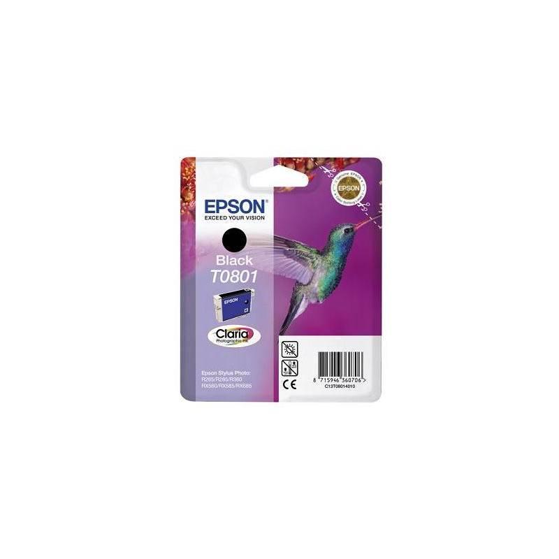 Inkoustová náplň Epson T0801, 7,4ml (C13T08014011) černá, inkoustová, náplň, epson, t0801, 4ml, c13t08014011, černá